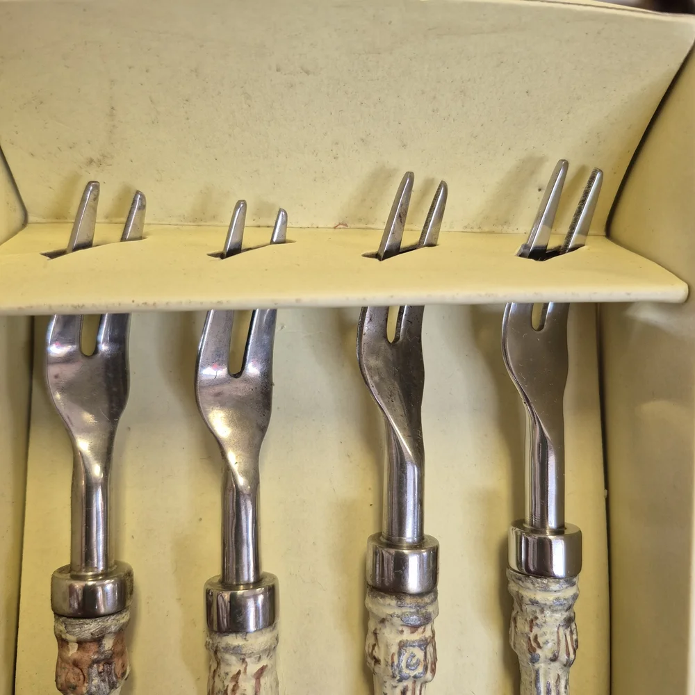 Vintage Set Of 4 Cocktail Forks